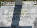 
Roy BYRNE,
died 19 Nov 1961 aged 48 years;
St James Catholic Cemetery, Palen Creek, Beaudesert Shire
