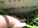 
parents;
Teresa E. MOLONEY,
died 14 June 1963 aged 82 years;
Michael MOLONEY,
died 7 Jan 1969 aged 83 years;
Teresa Veronica MOLONEY, baby sister,
died 4 Sept 1922;
St James Catholic Cemetery, Palen Creek, Beaudesert Shire
