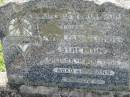 
William George STRETTON,
died 25 Nov 1954 aged 48 years;
St James Catholic Cemetery, Palen Creek, Beaudesert Shire
