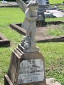 
Kate Ellen OAKES,
died 8 July 1912 aged 4 years;
St James Catholic Cemetery, Palen Creek, Beaudesert Shire
