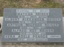 
Matilda REISER, 1875 - 1943, mother;
Albert Alexander REISER, 1874 - 1916, father;
Arthur Wilfred REISER, 1900-1931, son;
Alfred Roy REISER, 1914-1933, son;
Vera Adele PEARCE (infant), 1937, grand-daughter;
Parkhouse Cemetery, Beaudesert
