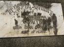 
C. HUTH,
father,
Pimpama Island cemetery, Gold Coast
