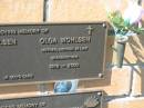 
Albert Henry WOHLSEN,
father father-in-law grandfather,
1908 - 1979;
Olga WOHLSEN,
mother mother-in-law grandmother,
1919 - 2000;
Pimpama Island cemetery, Gold Coast
