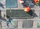 
Herbert Frederick BATES,
husband father pa,
15-12-1917 - 4-6-1989;
Dawn Marie BATES,
wife mother nana,
15-12-1927 - 10-1-1995;
Pimpama Island cemetery, Gold Coast
