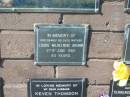 
Louise Wilhelmine BRUMM,
mother,
died 27 June 1966 aged 80 years;
Pimpama Island cemetery, Gold Coast
