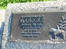 
Ronald Victor MAROSKE
b: 18 Aug 1930, d: 1 Oct 1988, aged 58
Plainland Lutheran Cemetery, Laidley Shire
