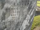 
Jacob HEISLER,
husband father,
died 26 Dec 1916 aged 47 years;
Polson Cemetery, Hervey Bay
