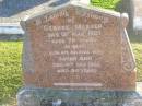 
George MESSER,
died 13 Mar 1933 aged 70 years;
Sarah Ann,
wife,
died 4 July 1956 aged 90 years;
Polson Cemetery, Hervey Bay

