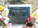 
Pauline Maud DIMECH (nee VAUGHAN),
29-03-1918 - 19-05-2009,
husband Joseph,
mother of Josephine & Paul,
mother-in-law of Andrew & Pa??,
grandmother of 7;
Polson Cemetery, Hervey Bay

