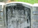 
David GOUGH,
died 13-9-25;
Polson Cemetery, Hervey Bay

