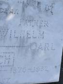
Jane Elizabeth PIOCH,
1876 - 1962,
mother;
Wilhelm Carl PIOCH,
1876 - 1952,
father;
Polson Cemetery, Hervey Bay
