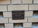 
Richard Maitland HULLICK
12-8-1924 to 22-1-2003

Sacred Heart Catholic columbarium, Sandgate, Brisbane

