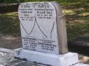 
Edward John DALE,
son brother,
died 21 May 1922 aged 19 years;
William DALE,
husband father,
died 21 Sept 1951 aged 79 years;
Dawn Catherine BARKER,
daughter of C.T. & I.L. BARKER,
died 1 June 1932 aged 10 days;
Gustine Christine DALE,
wife mother,
died 4 Aug 1964 aged 89 years;
Samsonvale Cemetery, Pine Rivers Shire
