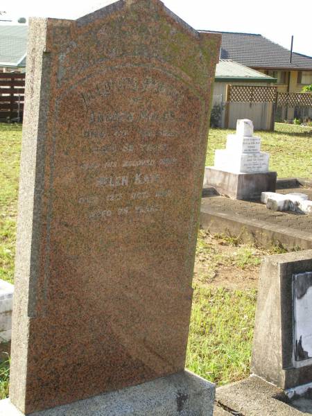 Andrew MOLES,  | died 4 Feb 1923 aged 55 years;  | Helen Kate,  | wife,  | died 12 Oct 1950 aged 76 years;  | Bald Hills (Sandgate) cemetery, Brisbane  | 