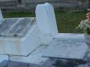 
Carl Ludwig ROGHAN,
died 25 Oct 1920 aged 72 years;
Lena,
wife,
died 24 May 1936 aged 81 years;
Wilhelmine Marie KOLBERG,
daughter,
died 15 Oct 1977 aged 88 years;
Lena,
wife,
died 24 May 1936 aged 81 years;
Ernest Edward KOLBERG,
died 8 May 1981 aged 98 years 11 months;
Eugene Charles KOLBERG,
died 11 Nov 1994 aged 76 years;
Bald Hills (Sandgate) cemetery, Brisbane
