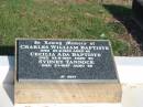 
Charles William BAPTISTE,
died 20-2-1960 aged 80 years;
Cecilia Ada BAPTISTE,
died 23-9-1964 aged 80 years;
Sydney TANNOCK,
died 5-1-1997 aged 88 years;
Bald Hills (Sandgate) cemetery, Brisbane
