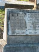 
John Thomas WALTON,
husband father,
died 20 May 1934 aged 73 years;
Louisa Annie,
wife mother,
died 1973 aged 95 years;
William,
son,
died 1981 aged 96 years;
Bald Hills (Sandgate) cemetery, Brisbane
