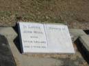 
John Moss Born Upton England, Died 7 Feb 1961
Anglican Cemetery, Sherwood.



