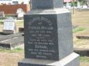
Thomas MULLEN
2 Nov 1826 aged 58,
wife Susan
19 Mar 1946 aged 69

Sherwood (Anglican) Cemetery, Brisbane

