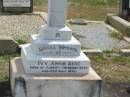 
Ivy Annie BEST
wife of
Aubrey Theodore BEST
23 May 1970

Sherwood (Anglican) Cemetery, Brisbane

