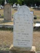 
Rosetta BALDERSON
Feb 20 1916 aged 87,
Kate BALDERSON
Sep 1 1933 
Amelia BALDERSON
Jun 26 1943 aged 81

Sherwood (Anglican) Cemetery, Brisbane

