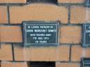 
Diana Margaret BOWER
7 Aug 1973
29 yrs

Sherwood (Anglican) Cemetery, Brisbane
