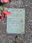 
Joseph Thomas WELLS
27-1-64

Eva May WELLS
3-4-68

St Margarets Anglican memorial garden, Sandgate, Brisbane

