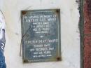 
Gwydir Gus WARD
9 Aug 1977
61 yrs

Thora May WARD
19 Dec 1987
66 yrs

St Margarets Anglican memorial garden, Sandgate, Brisbane

