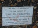 
Eric HARGREAVES
18 Aug 1937
aged 41

St Thomas Anglican, Toowong, Brisbane

