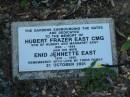 
Hubert Frazer EAST CMG
(son of Hubert and Margaret EAST)
1893 - 1959

his wife
Enid Jennette EAST
1906 - 1999
21 Oct 2001

St Thomas Anglican, Toowong, Brisbane

