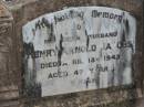 
Henry Arnold JACOBS
18 Apr 1943, aged 47
Stone Quarry Cemetery, Jeebropilly, Ipswich
