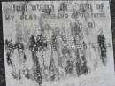 
Harrold (Victor) TURNBULL
2 Jul 1974, aged 85
Stone Quarry Cemetery, Jeebropilly, Ipswich
