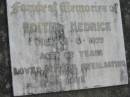 
Edith HEDRICK
15 Jun 1977, aged 67
Stone Quarry Cemetery, Jeebropilly, Ipswich
