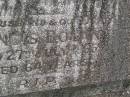
Francis DOLAN,
husband father,
died 27 July 1965 aged 64 years;
Tallebudgera Catholic cemetery, City of Gold Coast
