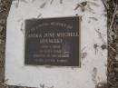 
Sandra June MITCHELL (SPENCER),
1966 - 2005;
Tallebudgera Presbyterian cemetery, City of Gold Coast
