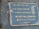 
Pater HALLERMANN
B: 10 Jul 1941
D: 21 Sep 1994

Tamborine Catholic Cemetery, Beaudesert

