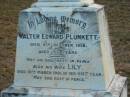 
Walter Edward PLUNKETT
8 Oct 1936
aged 52

wife
Lily
10 Mar 1981
aged 90

Tamborine Catholic Cemetery, Beaudesert

