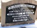 
Herbert E. BAUER,
husband father,
died 14 July 1965 aged 54 years;
Tarampa Apostolic cemetery, Esk Shire
