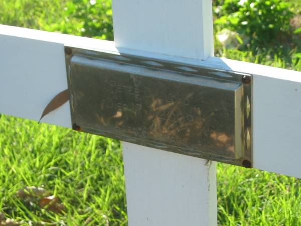 Peter D. LLOYD,  | died 17-7-2009 aged 67 years;  | Tea Gardens cemetery, Great Lakes, New South Wales  | 