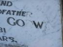 
Patrick James GODWIN,
husband father grandfather,
1908 - 1981 aged 73 years;
Tea Gardens cemetery, Great Lakes, New South Wales
