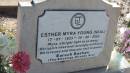 
Esther Myra YOUNG (NEAL)
b: 17 Jul 1933
d: 30 Jun 2003

The Gums Cemetery
