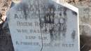 
Alfred Thomas Rhem ROBINSON
d: 22 Sep 1926 
a pioneer 1910

The Gums Cemetery
