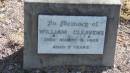 
William CLEAVENS
d: 8 Mar 1955 aged 7

The Gums Cemetery
