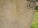 
Charles,
husband? of Grace MORELAND,
killed Dec 1875? aged 87? 37? years;
Tiaro cemetery, Fraser Coast Region
