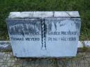 
Warren MEYERS;
Thomas MEYERS;
Grace MEYERS;
Percy MEYERS;
Tiaro cemetery, Fraser Coast Region
