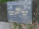 
Stewart James (Mick) DALE,
1909 - 1988;
Dulcie May DALE,
1911 - 1958;
Marion Cochrane DALE.
1868 - 1958;
?? Morgan DALE,
1894 - 1969?;
Tiaro cemetery, Fraser Coast Region

