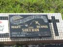 
Mary SHEEHAN,
died 7 July 1917 aged 79 years;
Dennis SHEEHAN,
died 19 April 1932 aged 91 years;
Tiaro cemetery, Fraser Coast Region
