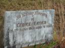 
George RAYNER,
died 11 March 1942 aged 78 years;
Tiaro cemetery, Fraser Coast Region
