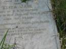 
Elizabeth,
wife of N. BERTELSEN,
died Dec 1900? aged 32 years;
Eliza Jane,
wife of G.H. MCGREGOR,
died New Zealand 2 Feb 1901 aged 33 years;
daughters of Mary Jane OLSEN;
Tiaro cemetery, Fraser Coast Region
