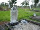 
Edward GILCHRIST,
died 26 Feb 1896 aged 58 years,
erected by widow;
Eliza (Elizabeth) GILCHRIST,
wife of Edward,
born Elgin Scotland,
immigrant pioneer of Tiaro district,
died 3-8-1922 aged 90 years 11 months;
Tiaro cemetery, Fraser Coast Region

